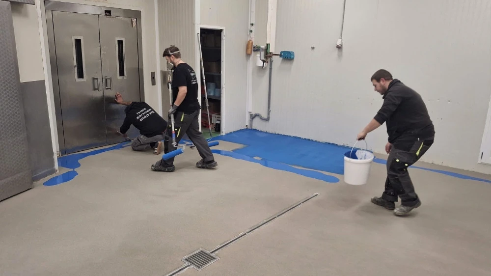 Renovace podlahy v řeznictví Skokič