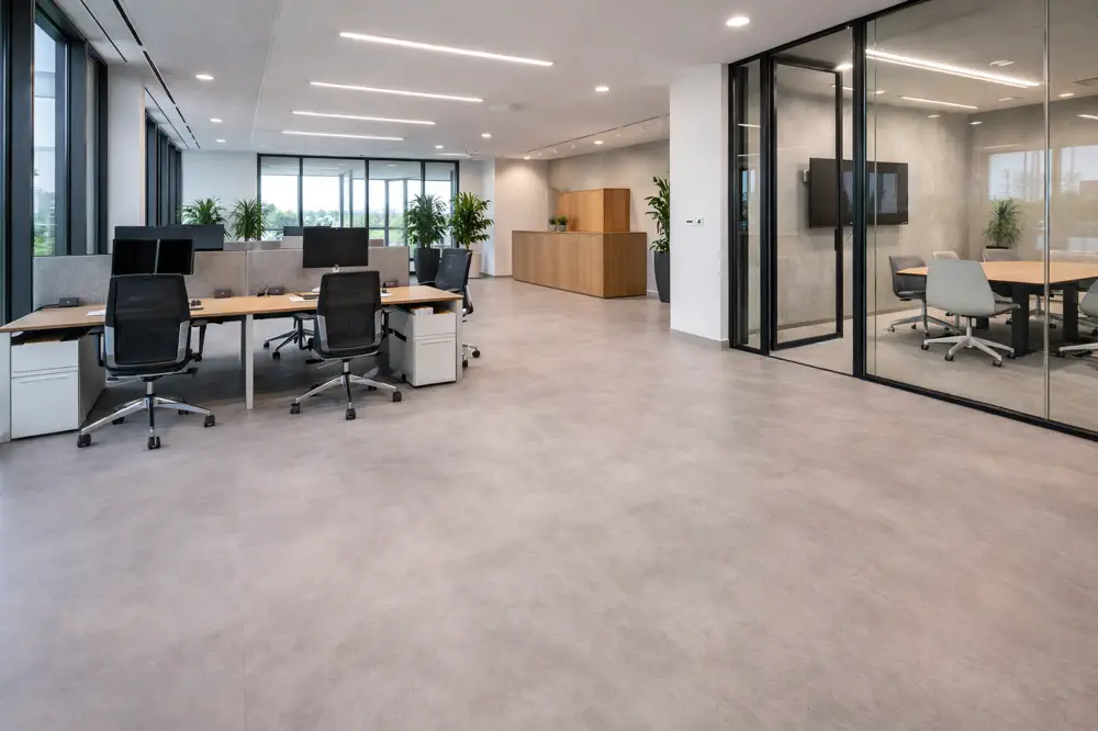 Mikrocementové podlahy, stěny a stropy pro moderní interiéry